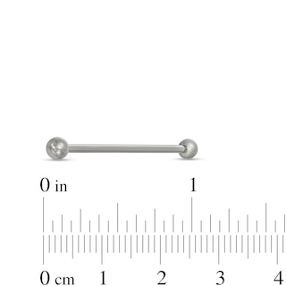 Titanium Industrial Barbell - 14G 1 3/4"
