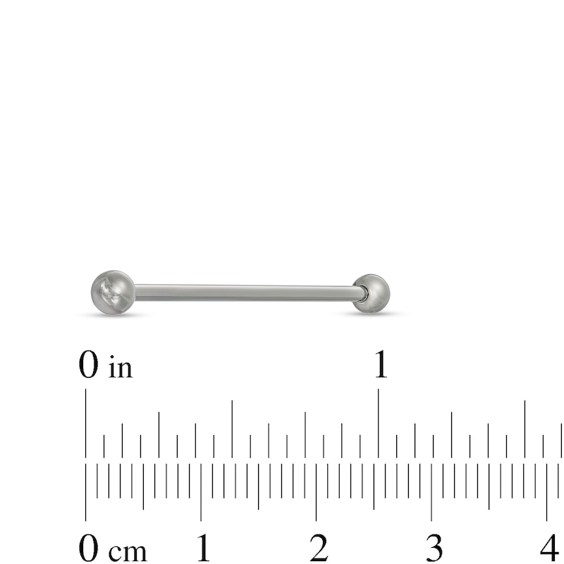 Titanium Industrial Barbell - 14G 1 3/4"