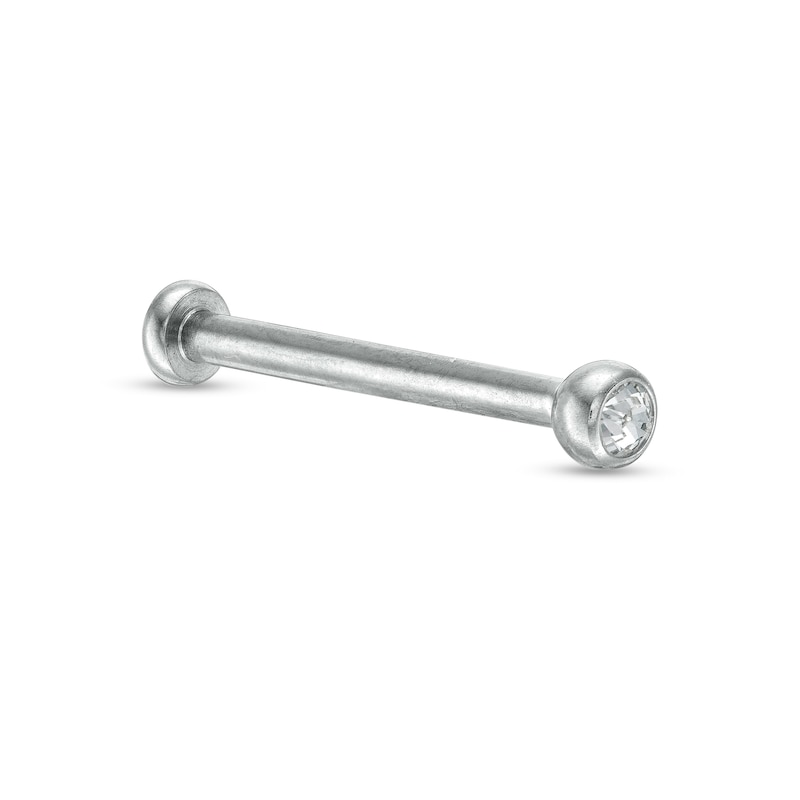 Titanium Crystal Stud - 16G 1/2"