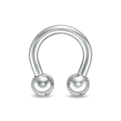 014 Gauge Horseshoe Barbell in Titanium - 5/16"