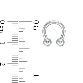 014 Gauge Horseshoe Barbell in Titanium - 5/16"