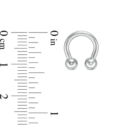 014 Gauge Horseshoe Barbell in Titanium - 5/16"