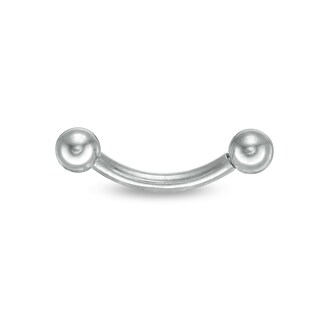 Solid Titanium Curved Barbell - 16G 5/16"