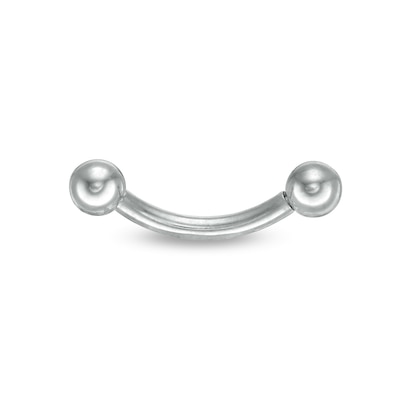 Solid Titanium Curved Barbell - 16G 5/16"