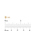 Thumbnail Image 2 of 14K Gold Tube CZ Solitaire Stud - 16G 1/4"