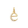 Child's Cubic Zirconia Lowercase Initial "e" Charm in 10K Gold
