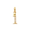 Child's Cubic Zirconia Lowercase Initial "i" Charm in 10K Gold
