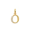 Child's Cubic Zirconia Lowercase Initial "o" Charm in 10K Gold