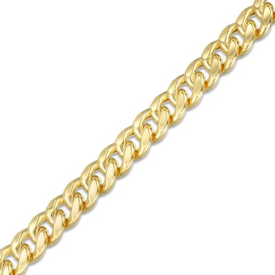 120 Gauge Semi-Solid Cuban Curb Chain Bracelet in 10K Gold - 8.5"