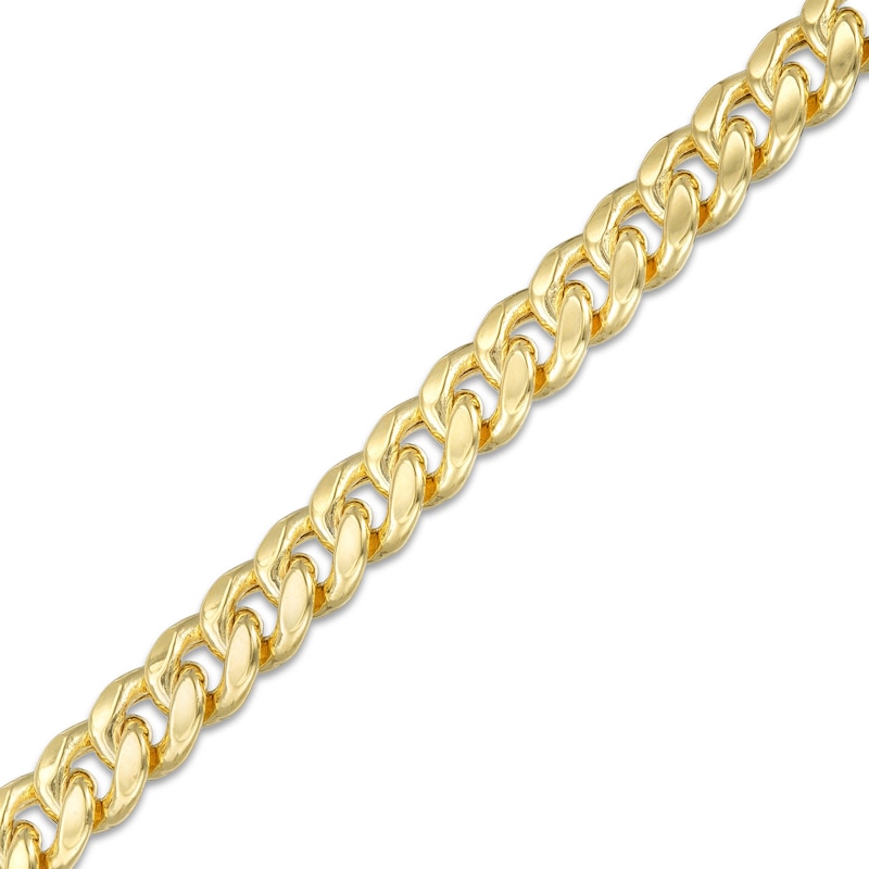 120 Gauge Semi-Solid Cuban Curb Chain Bracelet in 10K Gold - 8.5"