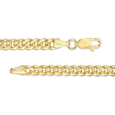 120 Gauge Semi-Solid Cuban Curb Chain Necklace in 10K Gold - 20"