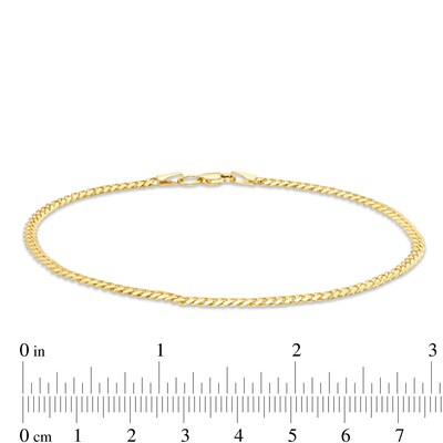 Gauge Solid Cuban Curb Chain Bracelet in 10K Gold