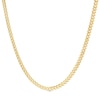 Gauge Solid Cuban Curb Chain Necklace in 10K Gold