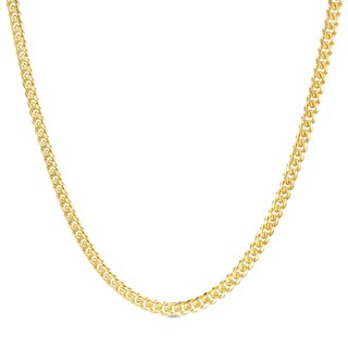 Gauge Solid Cuban Curb Chain Necklace in 10K Gold