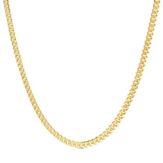 Gauge Solid Cuban Curb Chain Necklace in 10K Gold