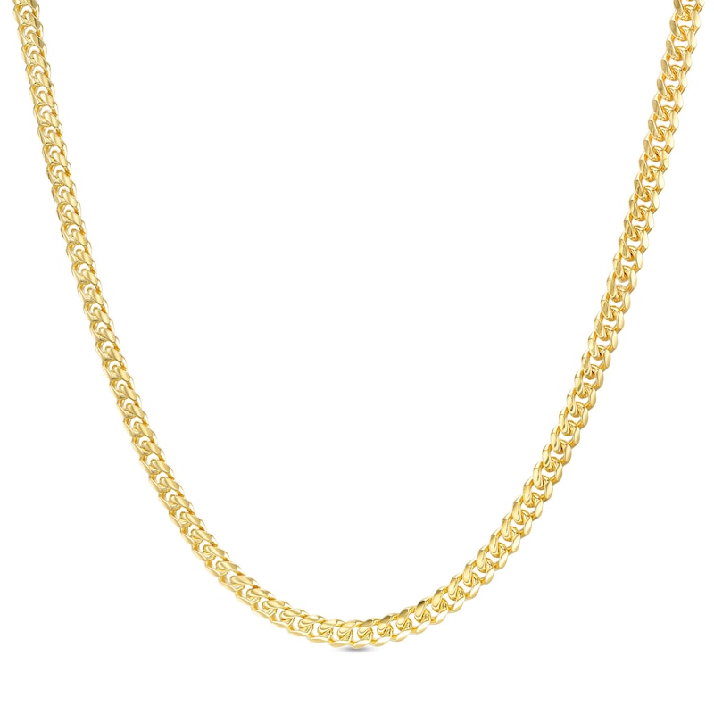 Gauge Solid Cuban Curb Chain Necklace in 10K Gold
