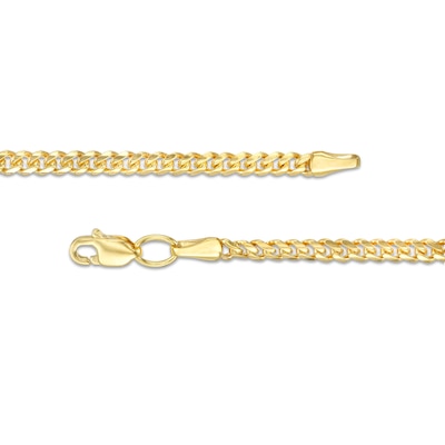 Gauge Solid Cuban Curb Chain Necklace in 10K Gold