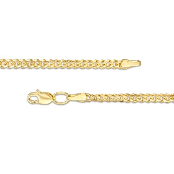 Gauge Solid Cuban Curb Chain Necklace in 10K Gold