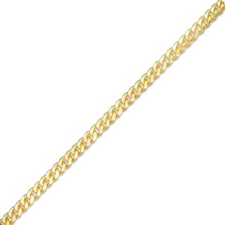 060 Gauge Solid Cuban Curb Chain Bracelet in 10K Gold - 8"