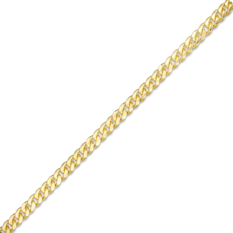 060 Gauge Solid Cuban Curb Chain Bracelet in 10K Gold - 8"