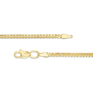 060 Gauge Solid Cuban Curb Chain Bracelet in 10K Gold - 8"