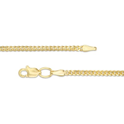 060 Gauge Solid Cuban Curb Chain Bracelet in 10K Gold - 8"