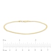 Thumbnail Image 3 of 060 Gauge Solid Cuban Curb Chain Bracelet in 10K Gold - 8"