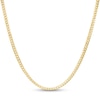 060 Gauge Solid Cuban Curb Chain Necklace in 10K Gold - 20"