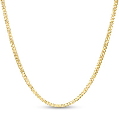 060 Gauge Solid Cuban Curb Chain Necklace in 10K Gold - 20"