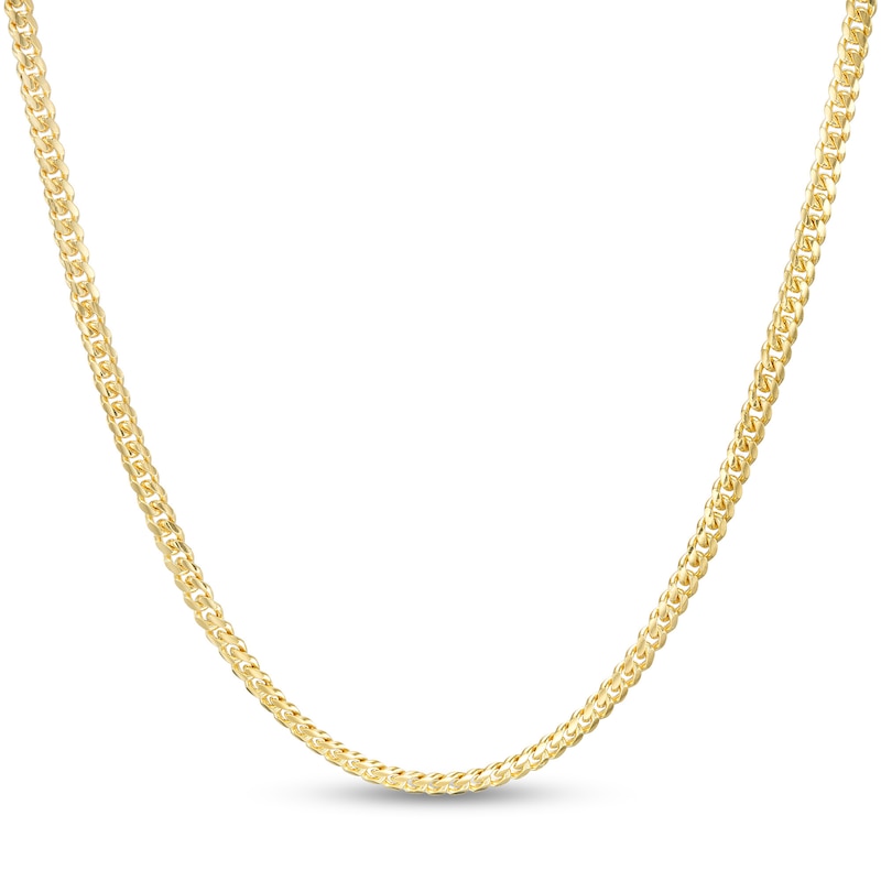 060 Gauge Solid Cuban Curb Chain Necklace in 10K Gold - 20"