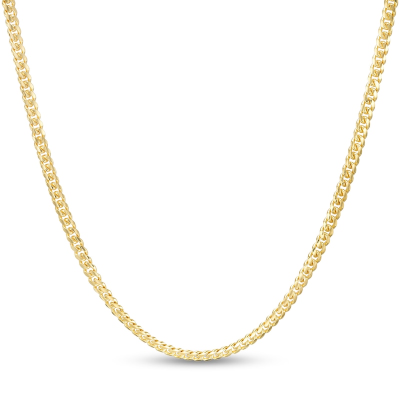 Gauge Solid Cuban Curb Chain Necklace in 10K Gold