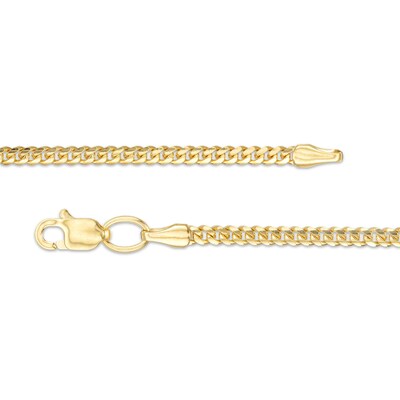 060 Gauge Solid Cuban Curb Chain Necklace in 10K Gold - 20"