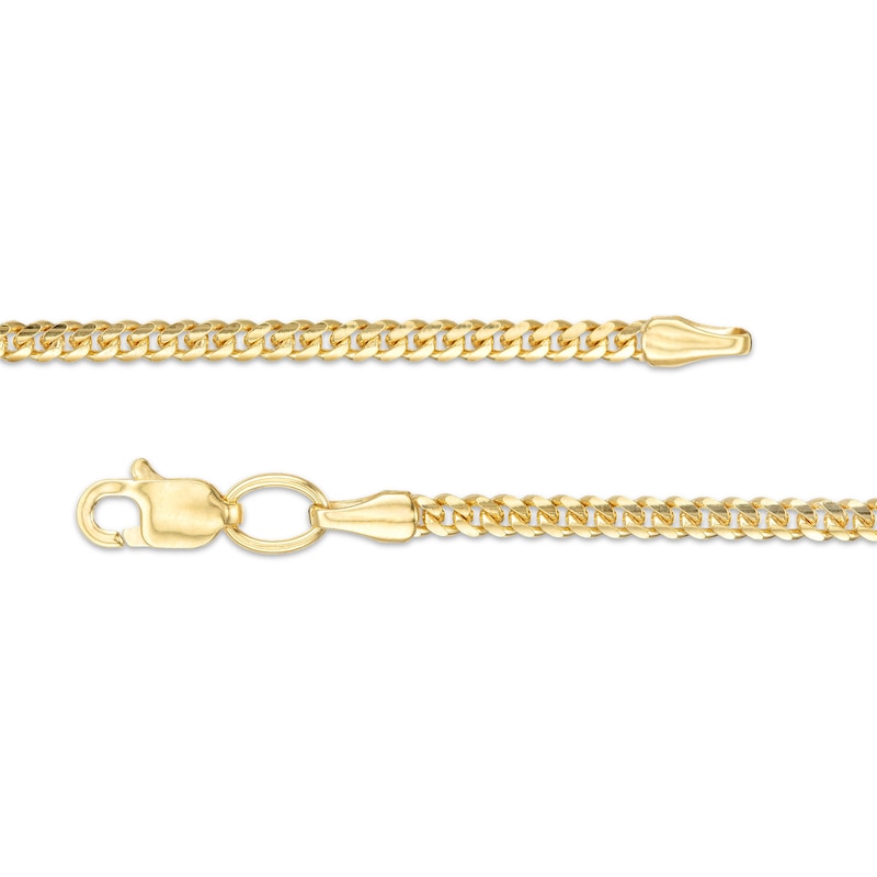 Gauge Solid Cuban Curb Chain Necklace in 10K Gold