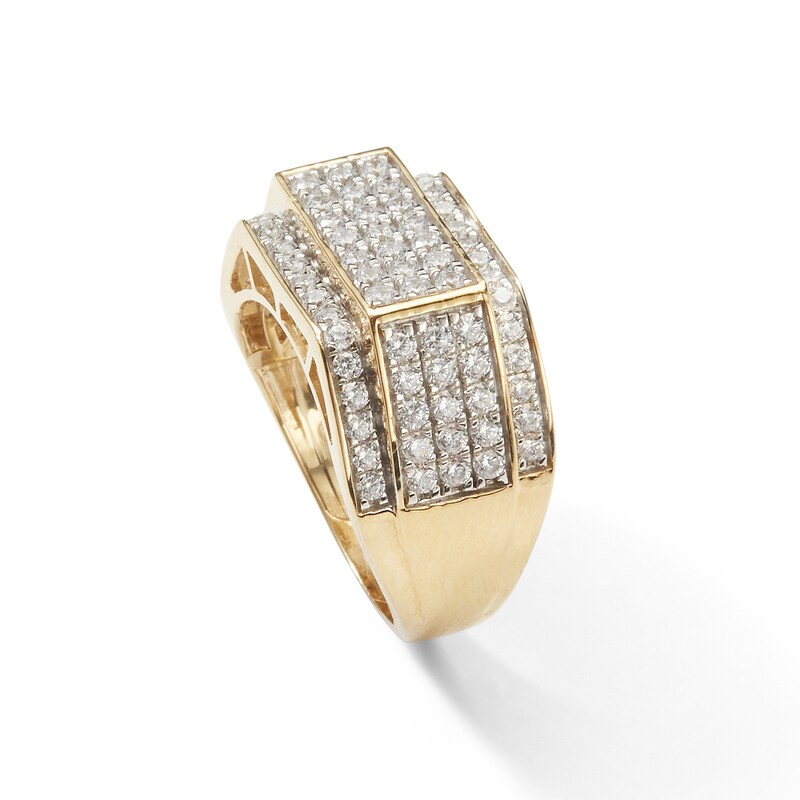 2 CT. T.W. Diamond Multi-Row Tiered Ring in 10K Gold