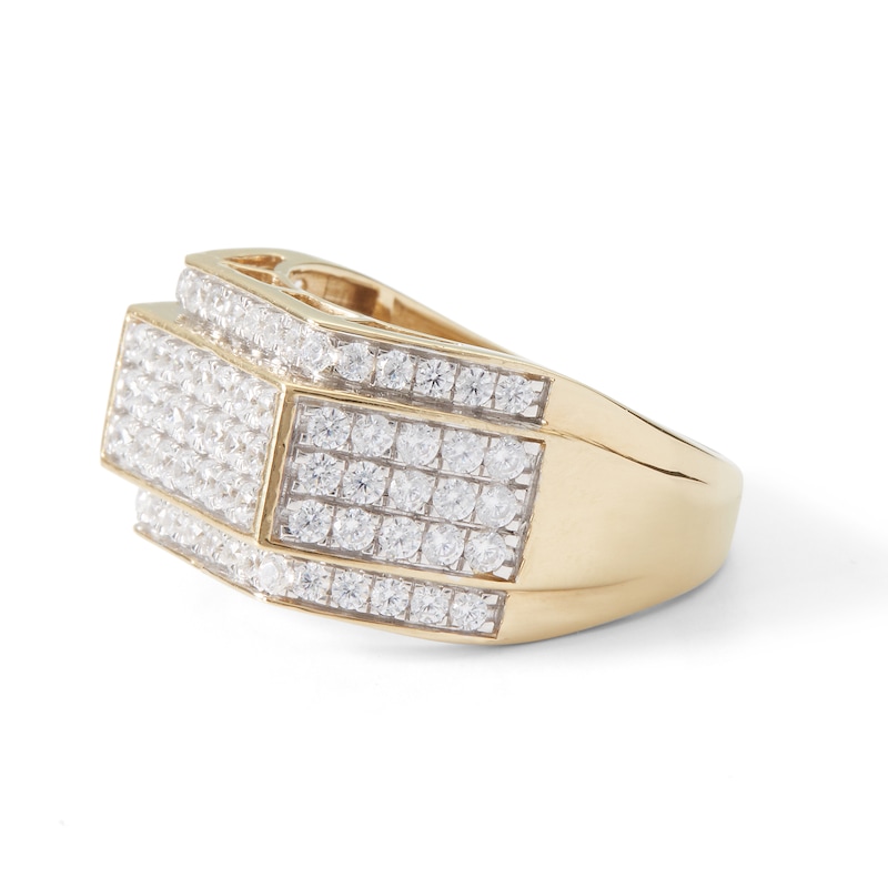 2 CT. T.W. Diamond Multi-Row Tiered Ring in 10K Gold