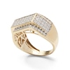 2 CT. T.W. Diamond Multi-Row Tiered Ring in 10K Gold