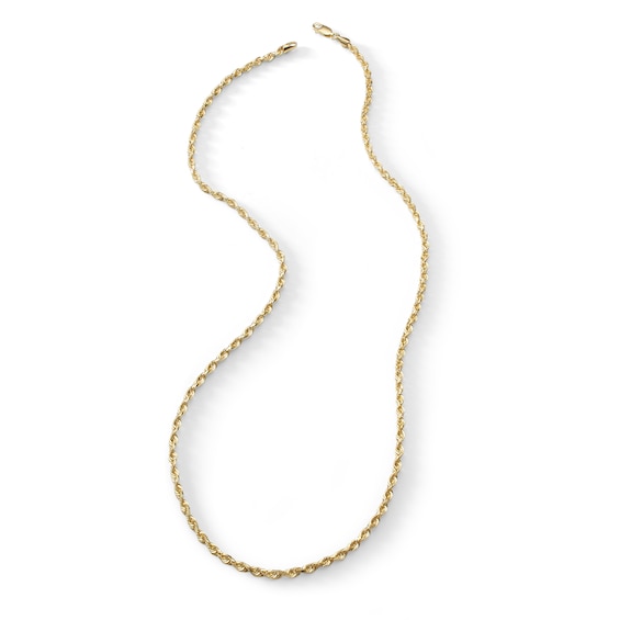 Gauge Solid Rope Chain Necklace in 10K Gold