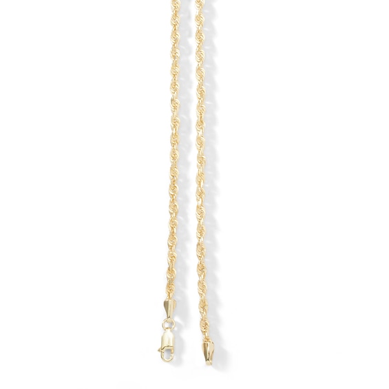 Gauge Solid Rope Chain Necklace in 10K Gold