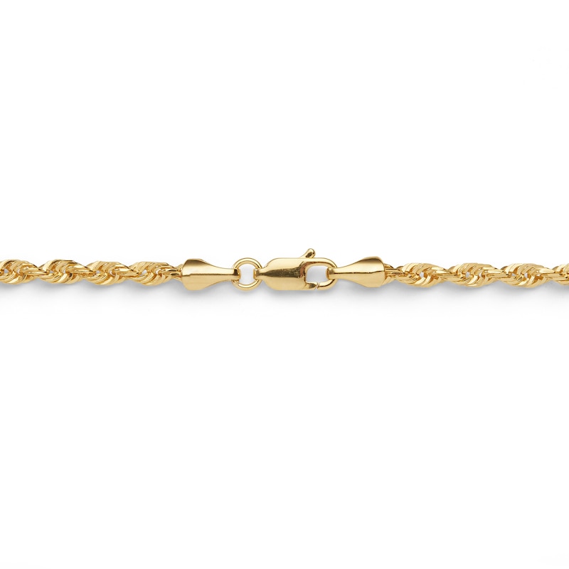 Main Image 3 of 024 Gauge Solid Rope Chain Necklace in 10K Gold - 22"