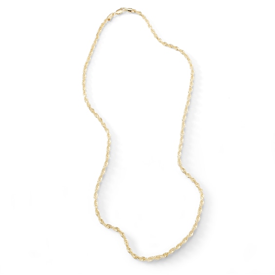 10K Solid Gold Rope Chain - 20"