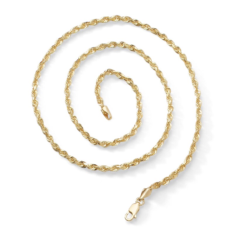 Main Image 4 of 10K Solid Gold Rope Chain - 20"