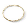 Thumbnail Image 0 of 028 Gauge Solid Rope Chain Bracelet in 10K Gold - 9"