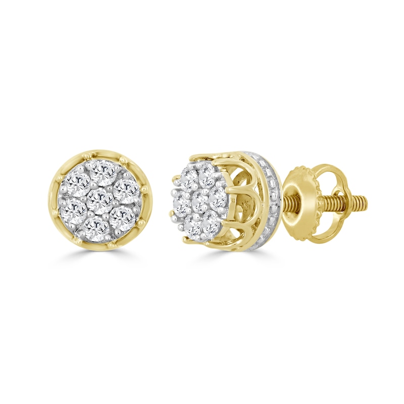 1/6 CT. T.W. Composite Diamond Stud Earrings in 10K Gold