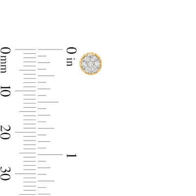 1/6 CT. T.W. Composite Diamond Stud Earrings in 10K Gold