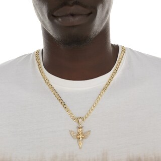 1/2 CT. T.W. Diamond Angel Charm in 10K Gold