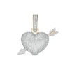 Thumbnail Image 0 of 1/2 CT. T.W. Diamond Heart with Arrow Charm in 10K Gold