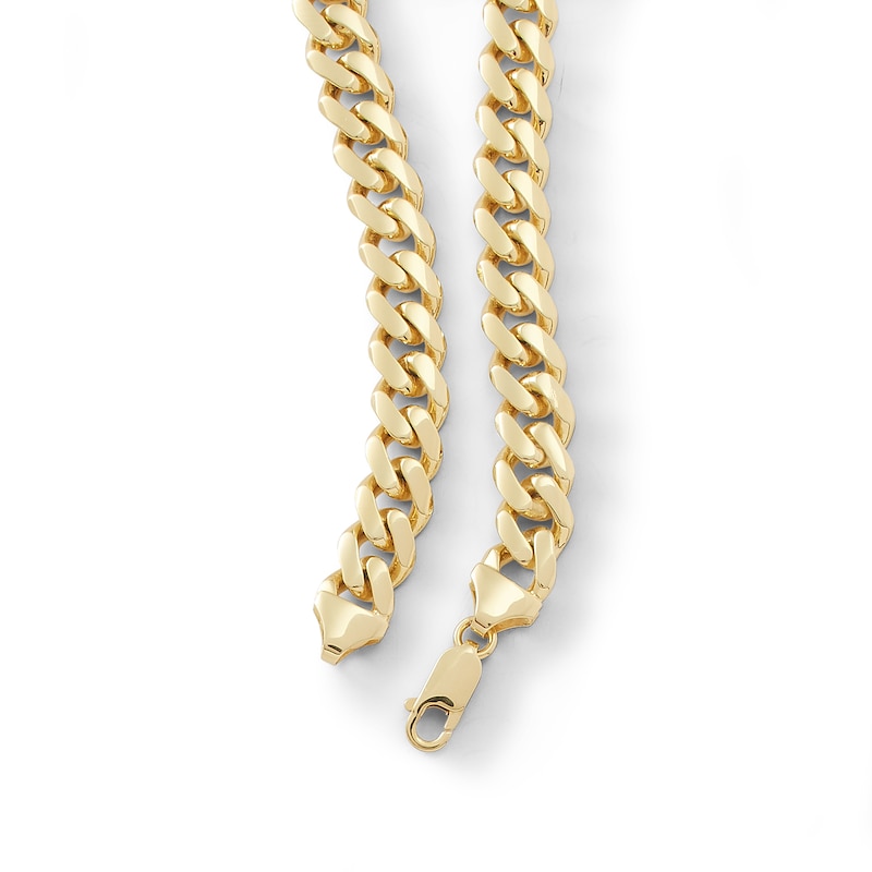 Main Image 2 of 250 Gauge Solid Cuban Curb Chain Bracelet in 10K Gold - 8.5"