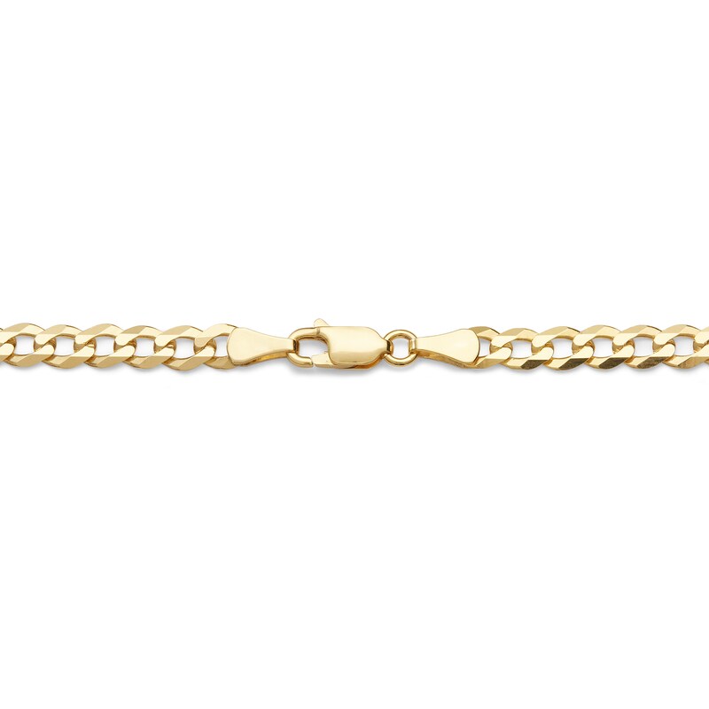 10K Hollow Gold Curb Chain Made in Italy - 20