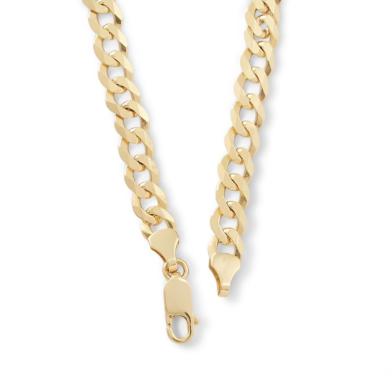 180 Gauge Solid Cuban Curb Chain Necklace in 10K Gold - 24"
