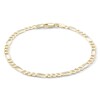 Thumbnail Image 0 of 100 Gauge Solid Figaro Chain Bracelet in 10K Gold - 8"